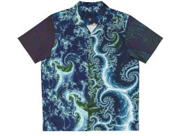 Wavy, Tropical Button-Up