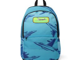 Première classe, Blue Jet Pattern Backpack