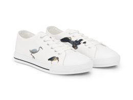Héron Pantin, Men's Classic White Low-Top Sneakers — Casual Canvas Trainers