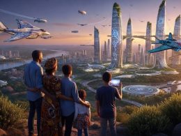 SGN Appraised Art #70943 "African Airtropolis", (Djed Rising)