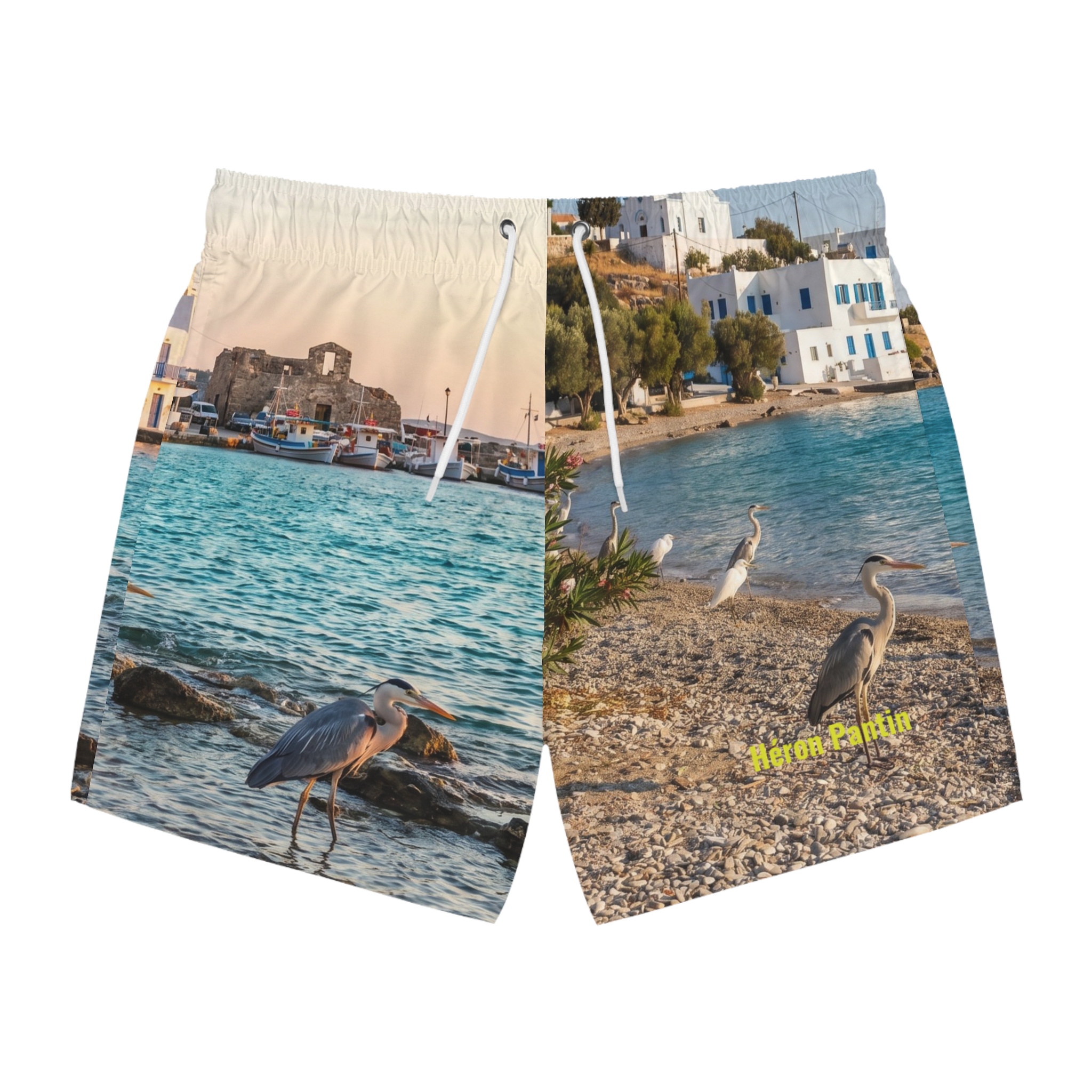 Héron Pantin, Beach Scene Swim Trunks