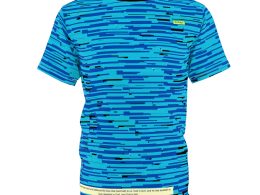 SoDayi, Blue Pixel Wave T-shirt