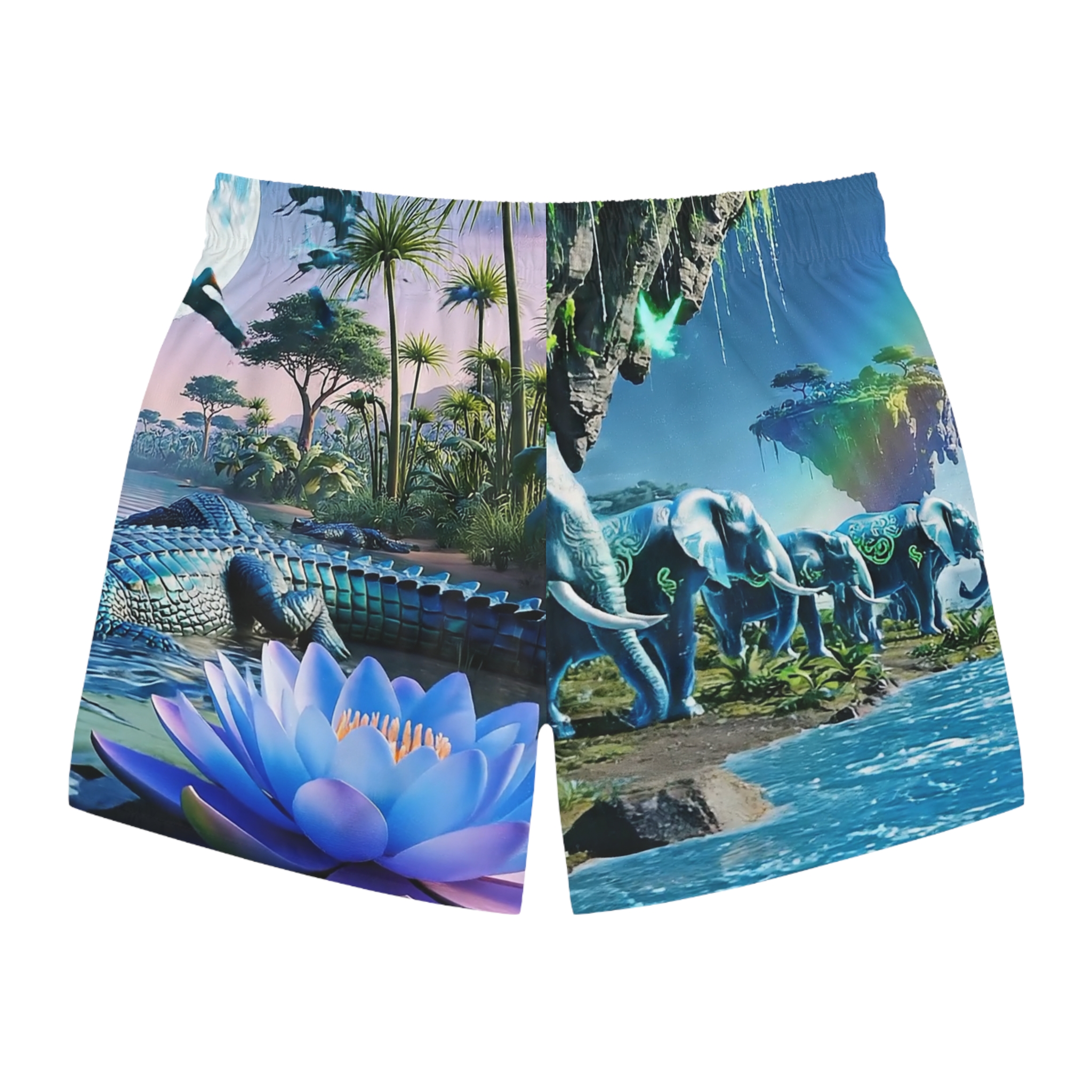 SoDayi, Tropical Waterfall Swim Trunks - Image 2