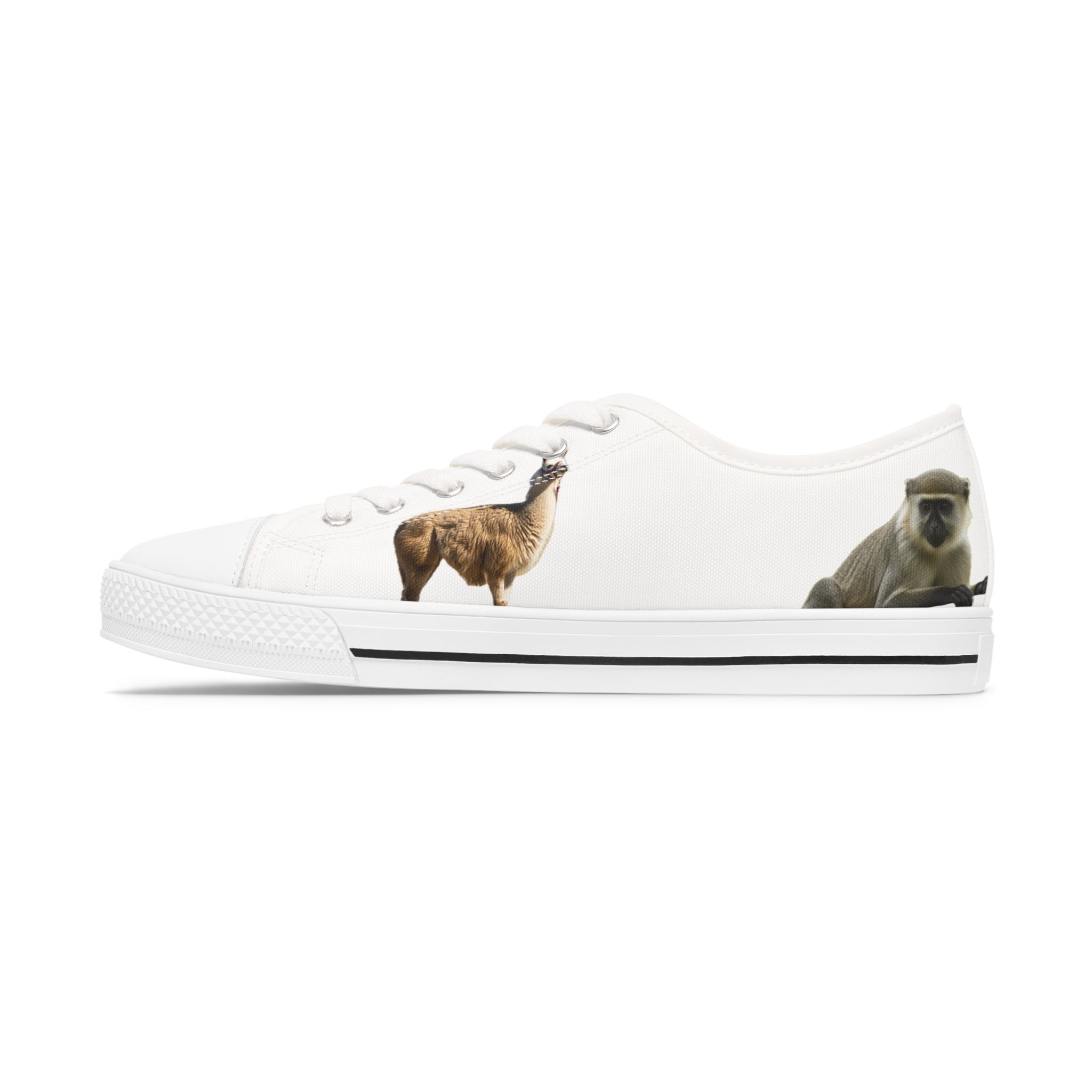 Hilliard, Graphic Women's Low Top Sneakers - Image 5