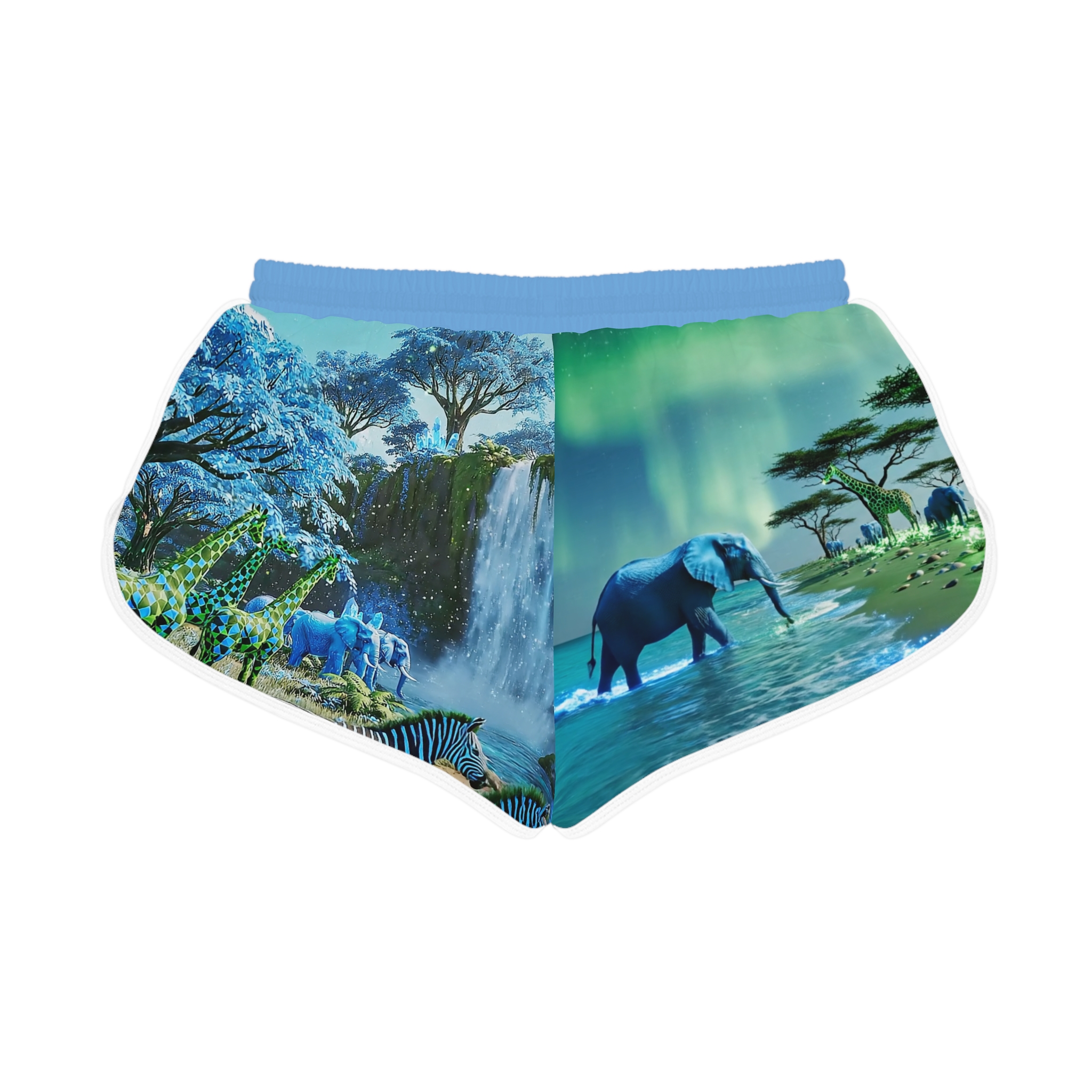 SoDayi, Women's Tropical Safari Relaxed Shorts - Image 2