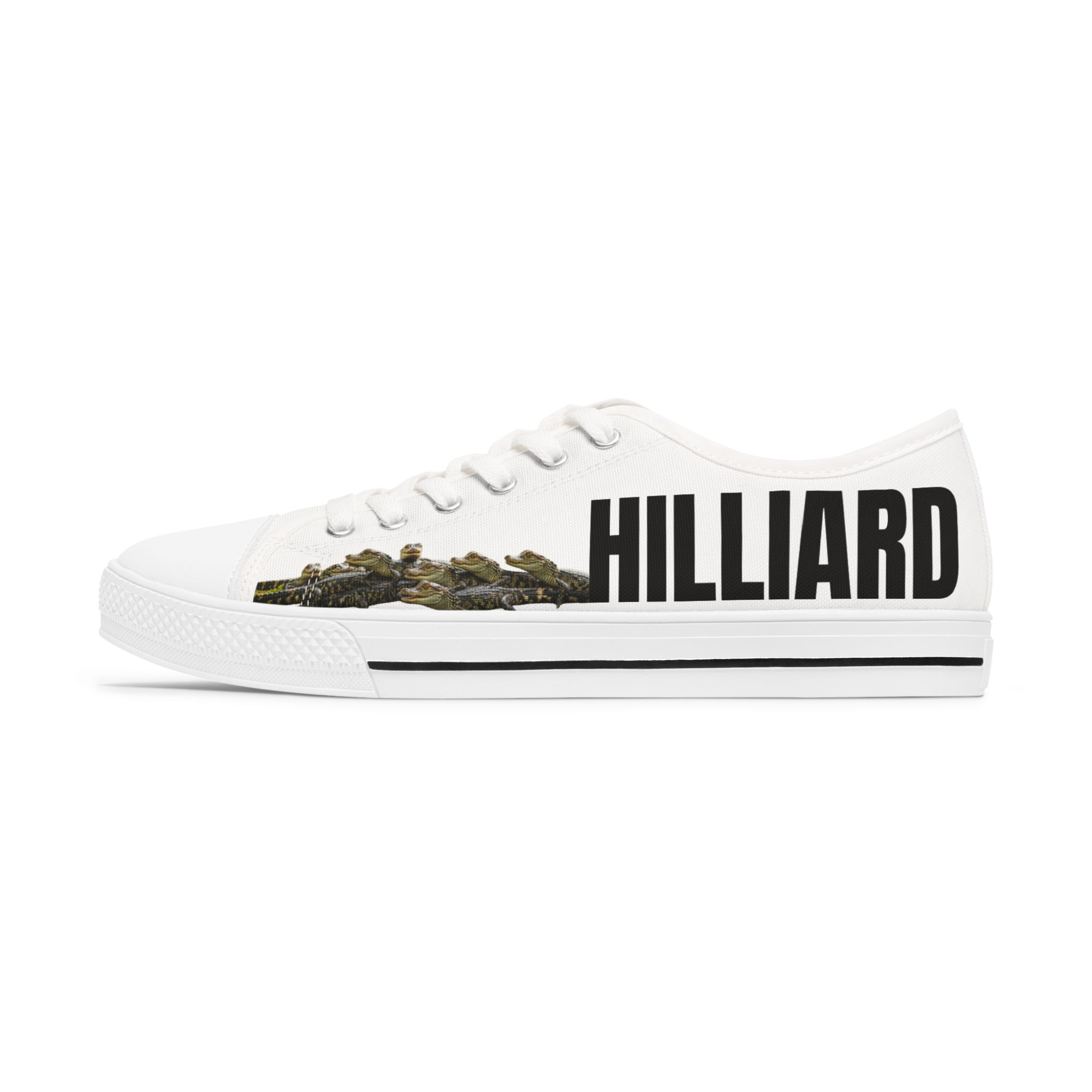 Hilliard, Graphic Women's Low Top Sneakers - Image 2