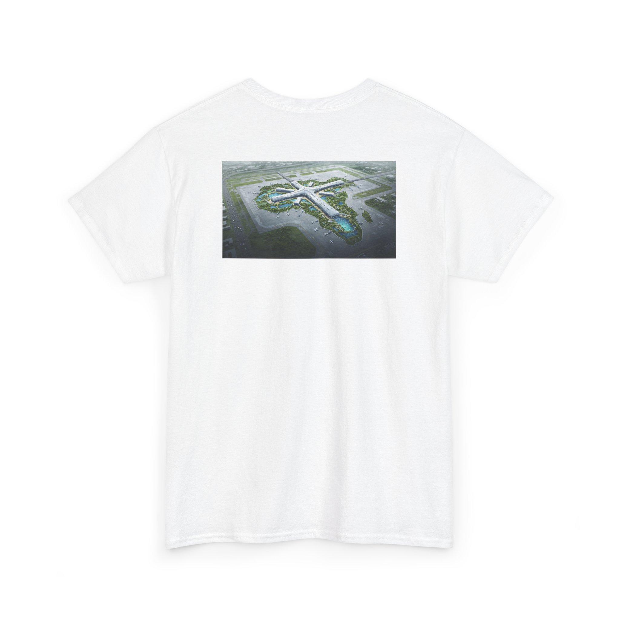 Premiere Classe Tee — Minimal Logo Front & Island Aerial Back Cotton T-Shirt - Image 4