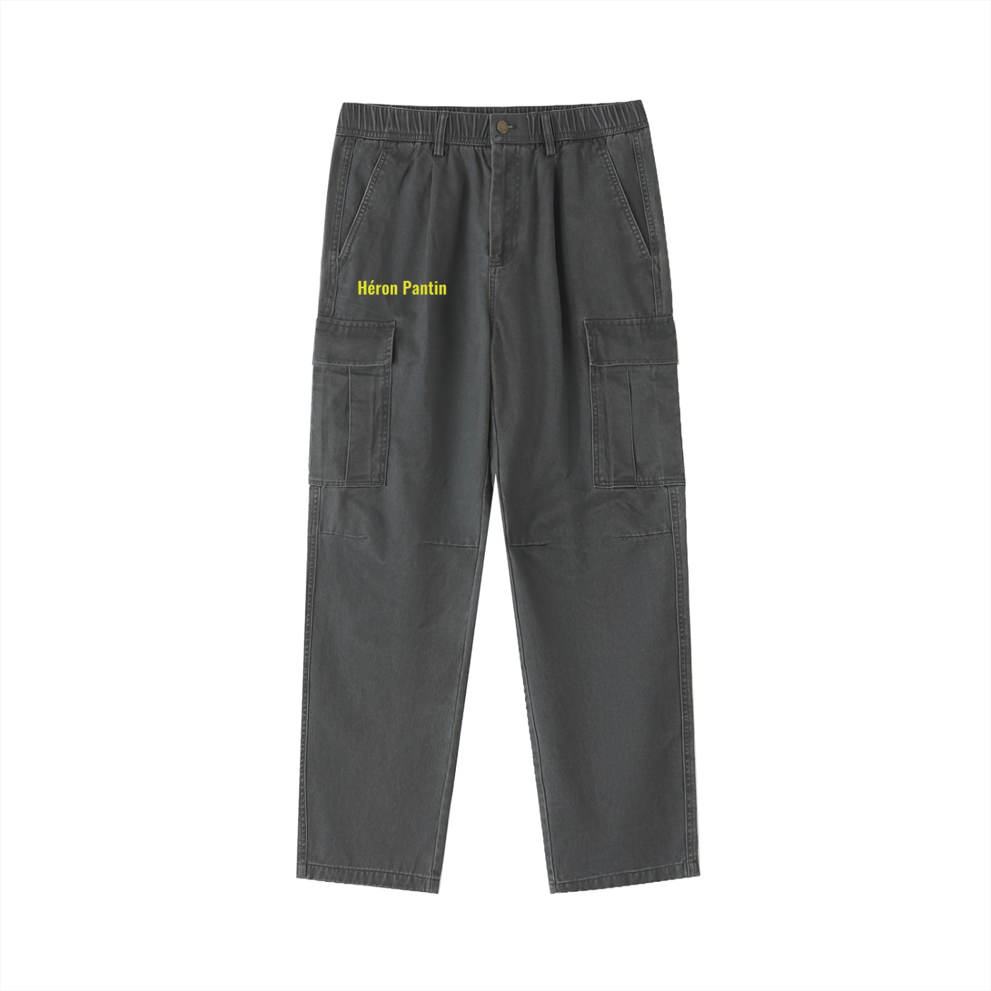Héron Pantin, Cotton Elastic-Waist Cargo Pants - Image 3