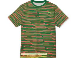 SoDayi, Green and Red Stripe Tee