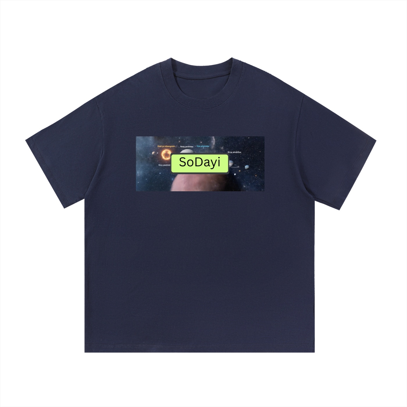 SoDayi, "Bantu Cosmology" Essential Cotton T-Shirt - Image 3