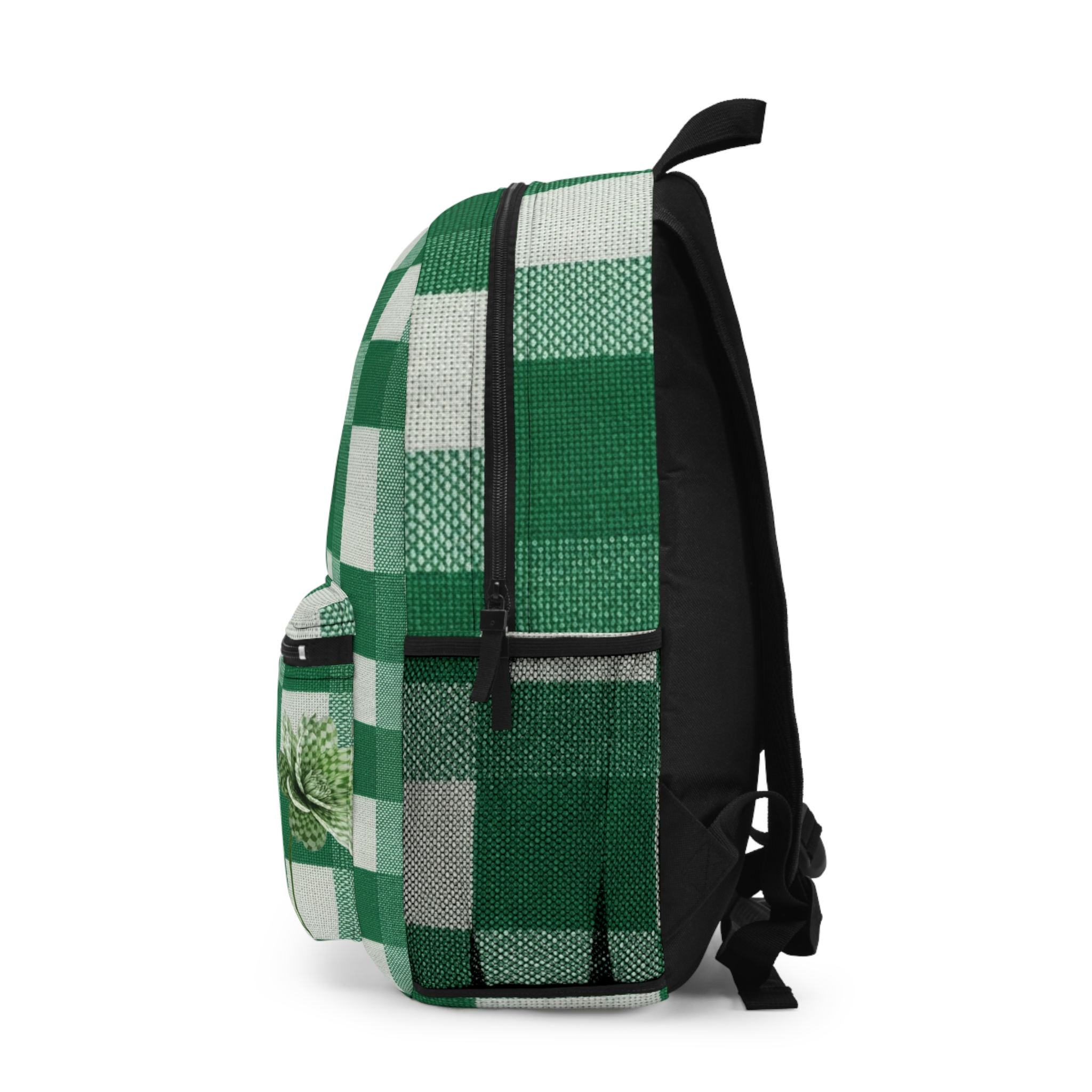 SoDayi, Green Checkered Clover Backpack - Image 3