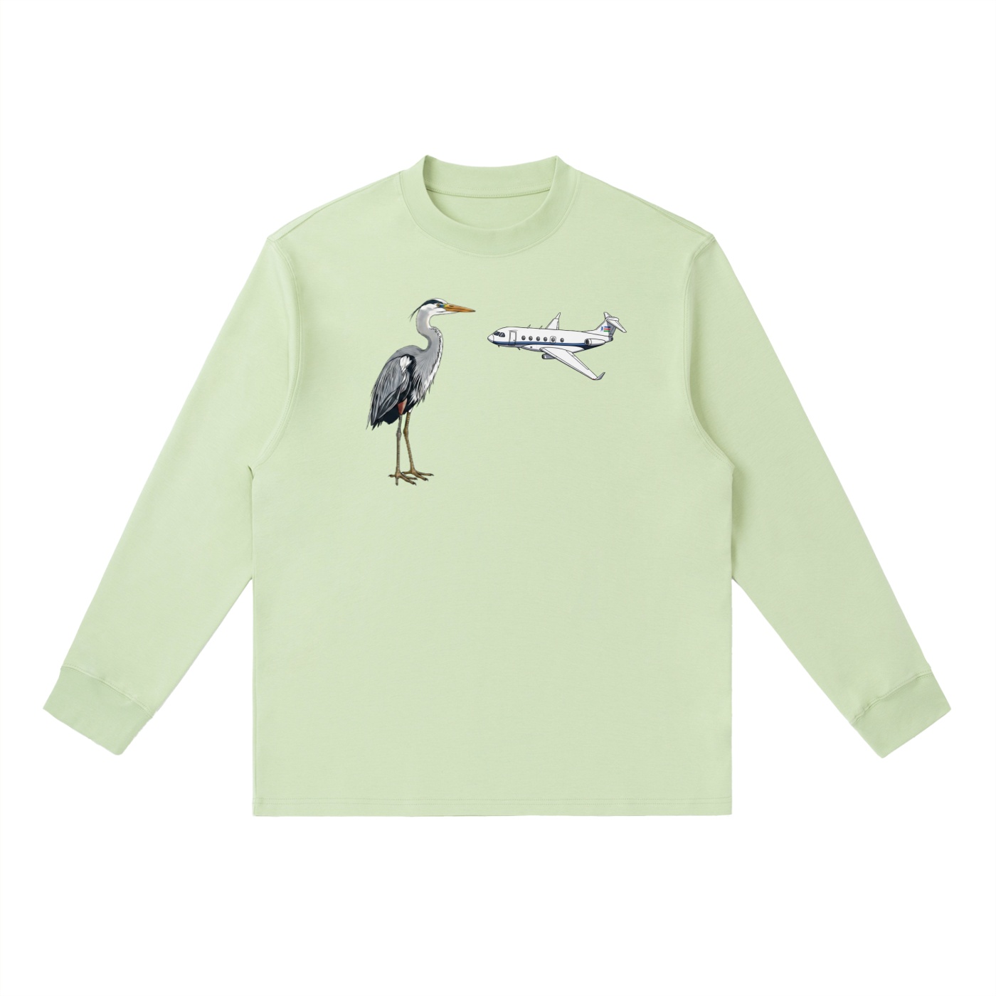 Héron Pantin x Première Classe, Like Art trois Long-Sleeve T-Shirt