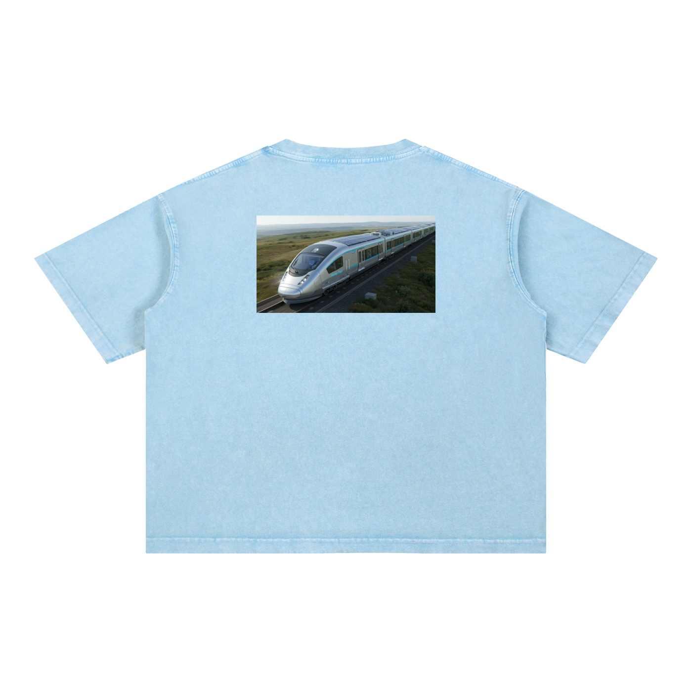 Mineral Wash Boxy Cotton T-Shirt - Image 4