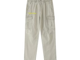Héron Pantin, Wavy Cotton Elastic-Waist Cargo Pants