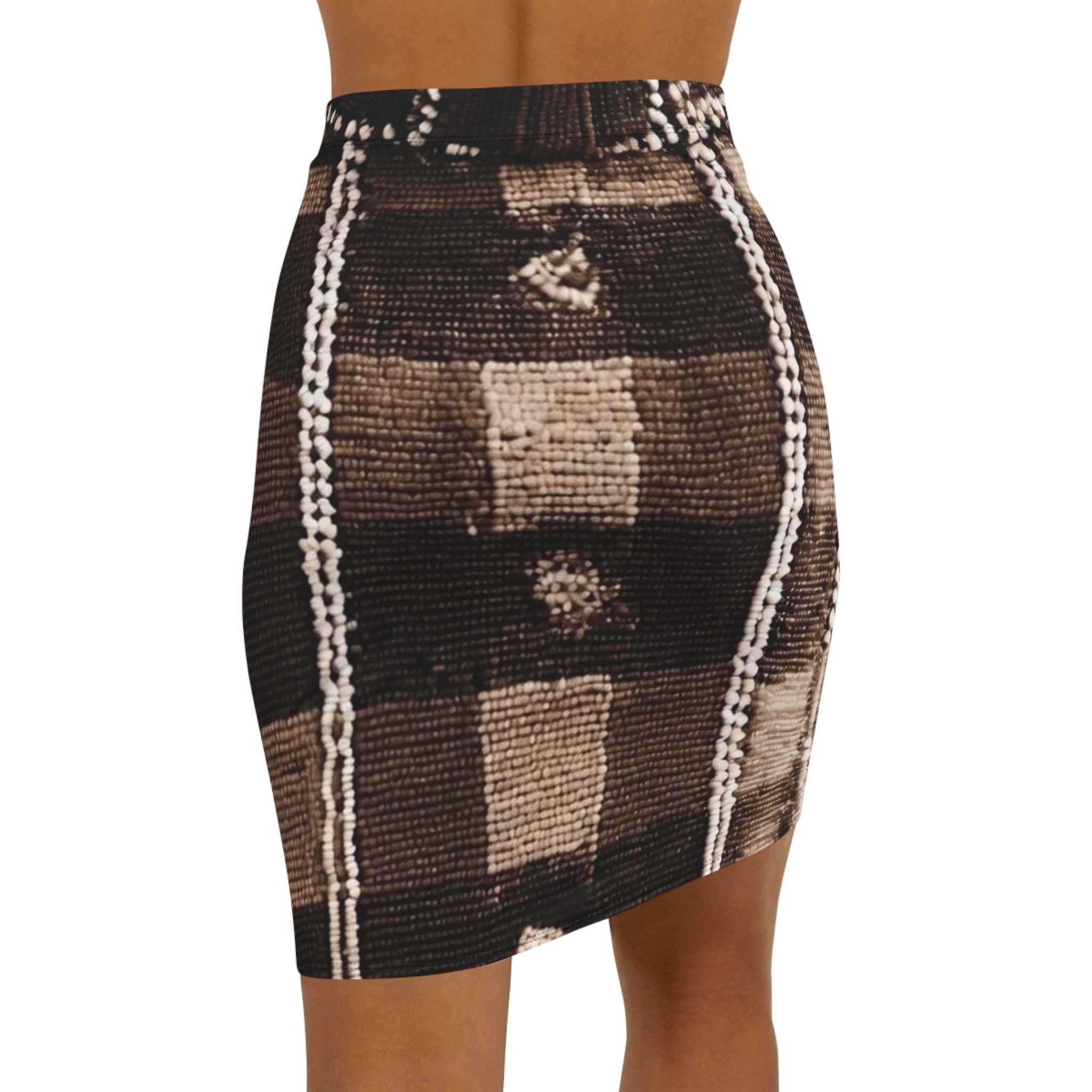 SoDayi, Vintage Plaid Pencil Skirt - Image 2