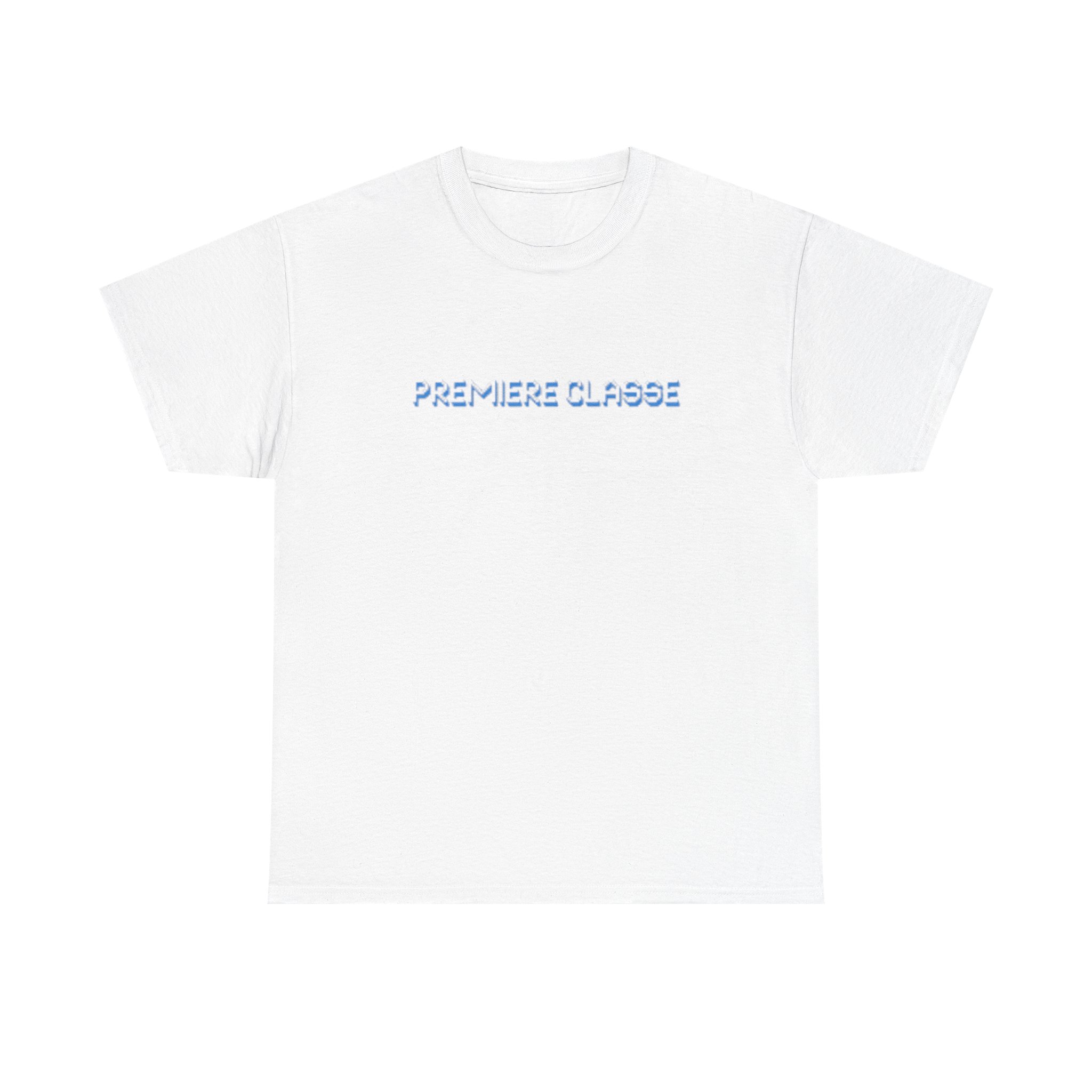 Premiere Classe Tee — Minimal Logo Front & Island Aerial Back Cotton T-Shirt