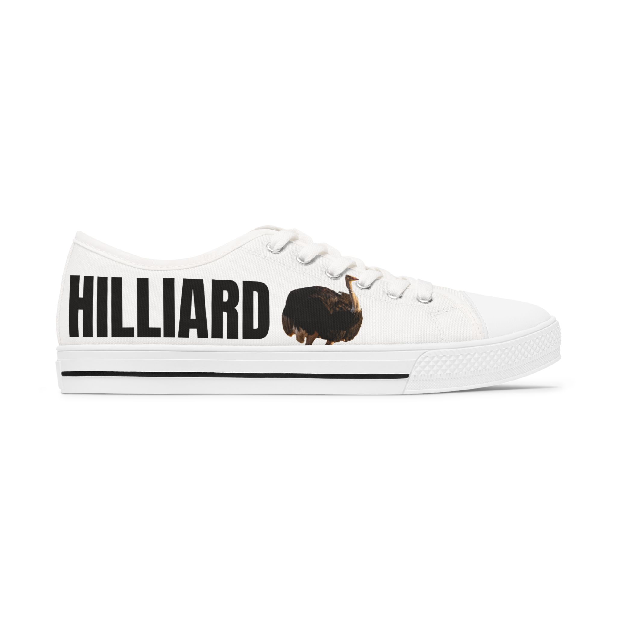 Hilliard, Graphic Women's Low Top Sneakers - Image 4