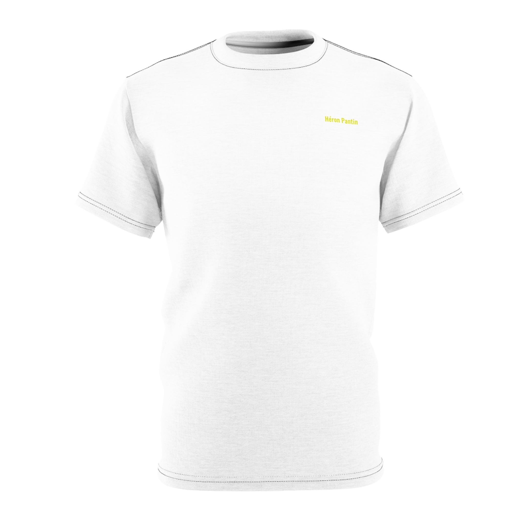 Héron Pantin, Minimalist Chest Text Tee - Image 5