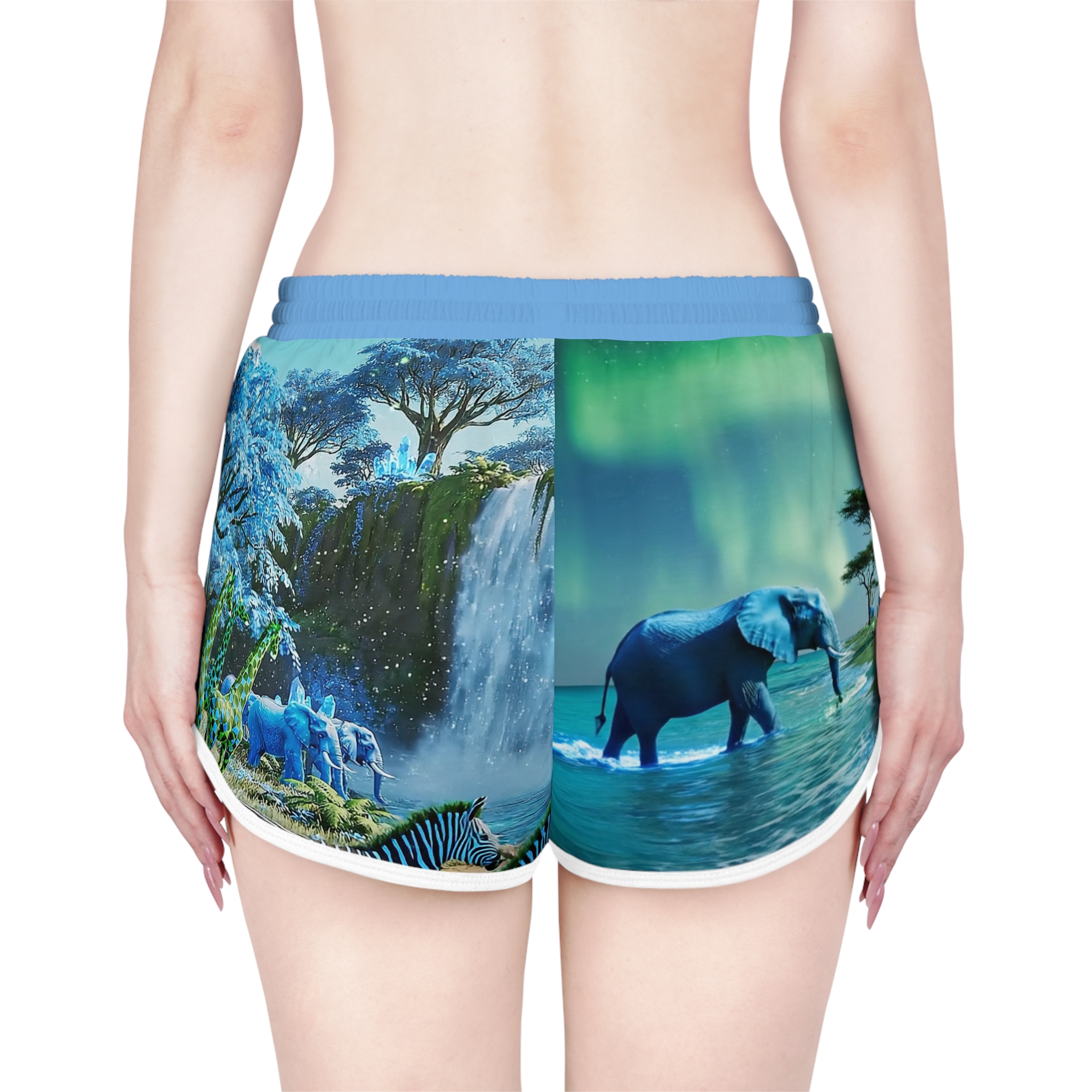 SoDayi, Women's Tropical Safari Relaxed Shorts - Image 4
