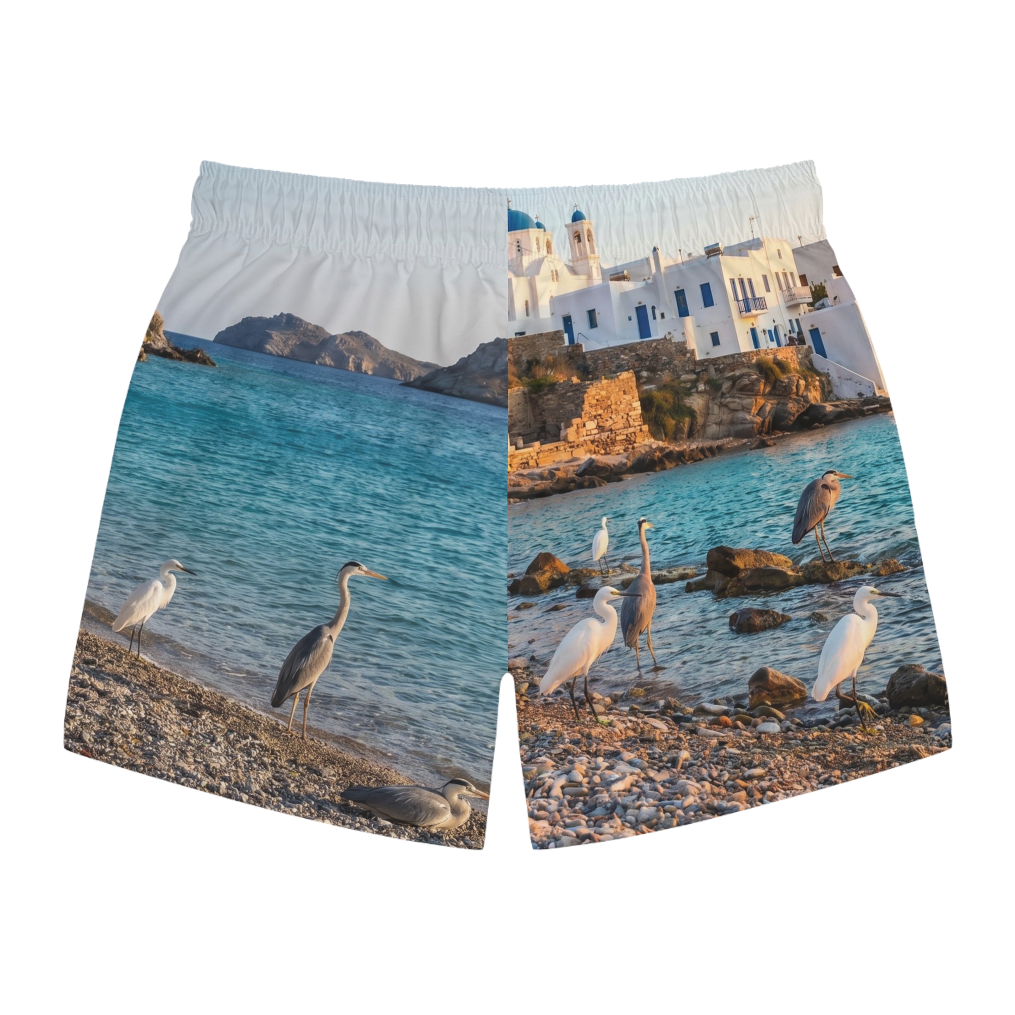 Héron Pantin, Beach Scene Swim Trunks - Image 2