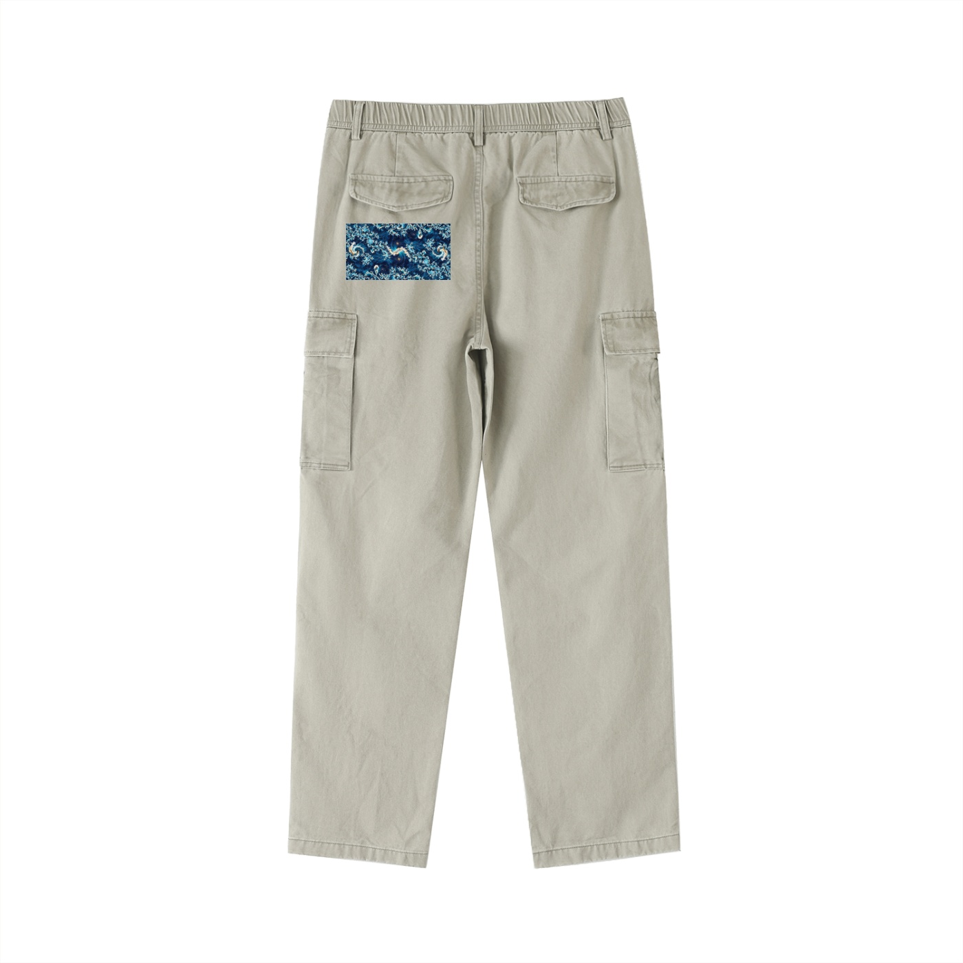 Héron Pantin, Wavy Cotton Elastic-Waist Cargo Pants - Image 2