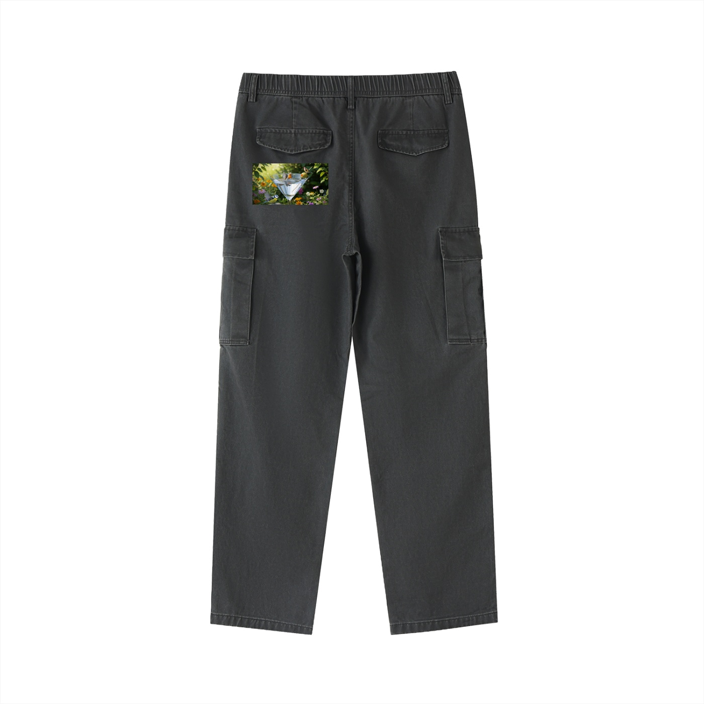 Héron Pantin, Cotton Elastic-Waist Cargo Pants - Image 2