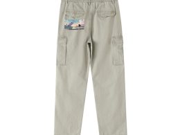 Cotton Elastic-Waist Cargo Pants