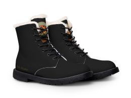 U.S. Army Men's Black Leather Insulated Winter Tactical Boots (U.S. Army Accent)