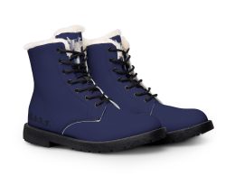 U.S.A.F. Men's Navy Leather Insulated Military Style Boots(U.S.A.F. Accent)