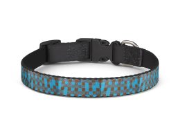Héron Pantin, Blue Checkered Clip-On Pet Collar