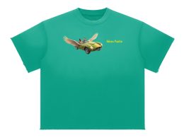Héron Pantin, Sun Fade Raw Edge T-Shirt
