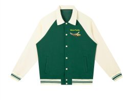 Héron Pantin, 'Angels in The outfield' Contrast Raglan Sleeve Baseball Jacket