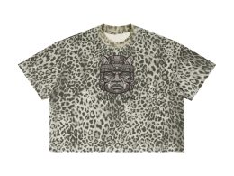 Soy De America Dos, Unisex Leopard Print Boxy T-Shirt