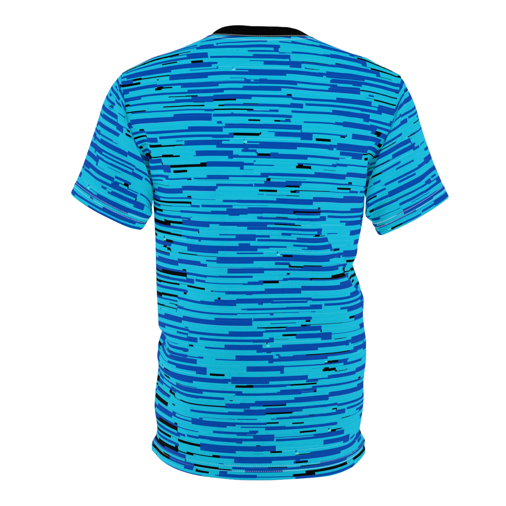 SoDayi, Blue Pixel Wave T-shirt - Image 3
