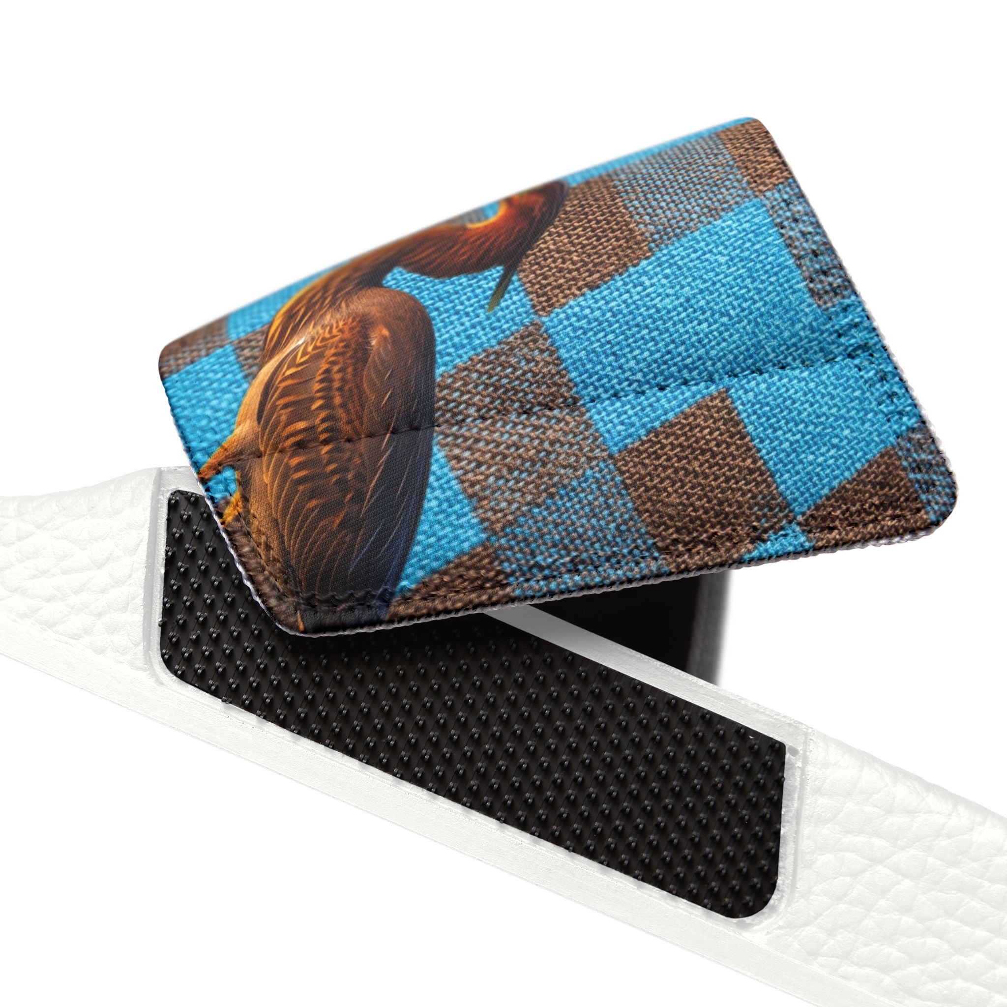Héron Pantin, Men's Checkered Slide Sandals - Image 7