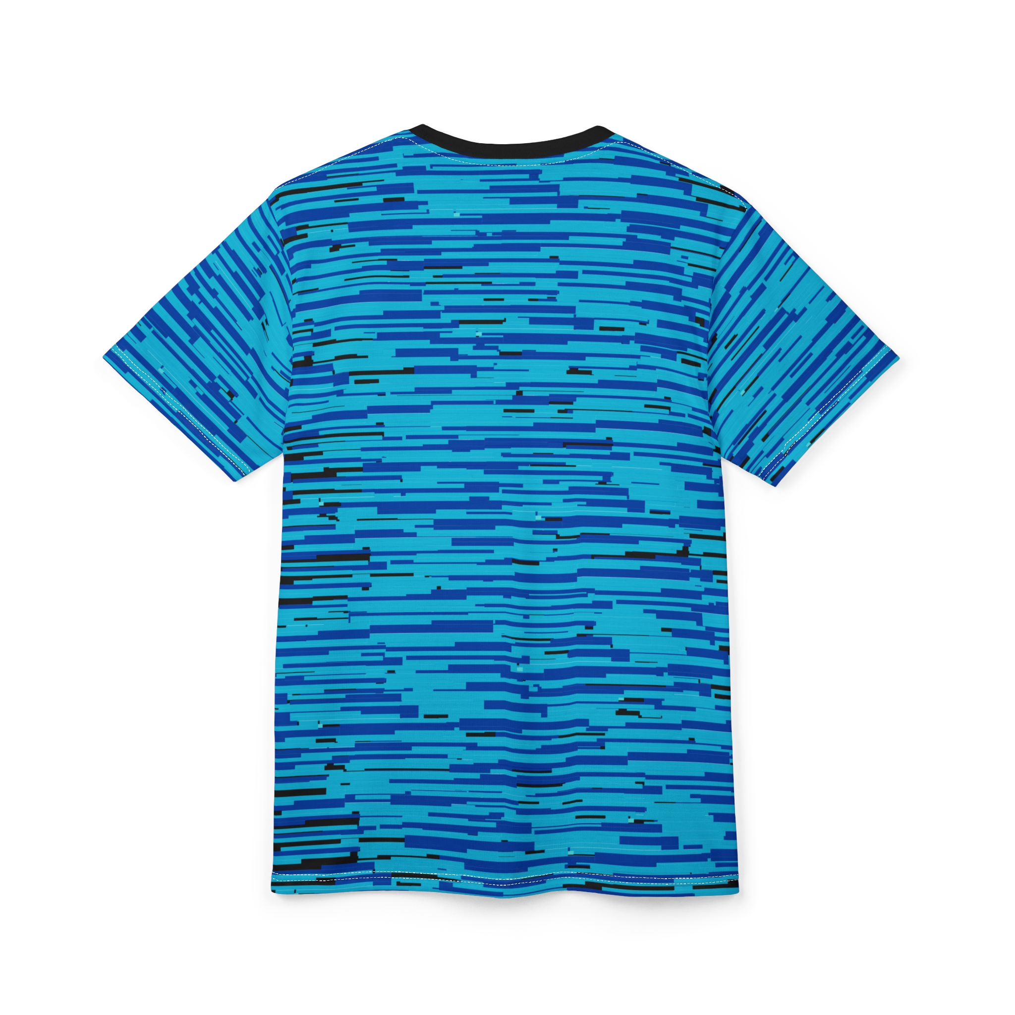 SoDayi, Blue Pixel Wave T-shirt - Image 4