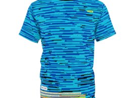 SoDayi, Blue Pixel Wave T-shirt