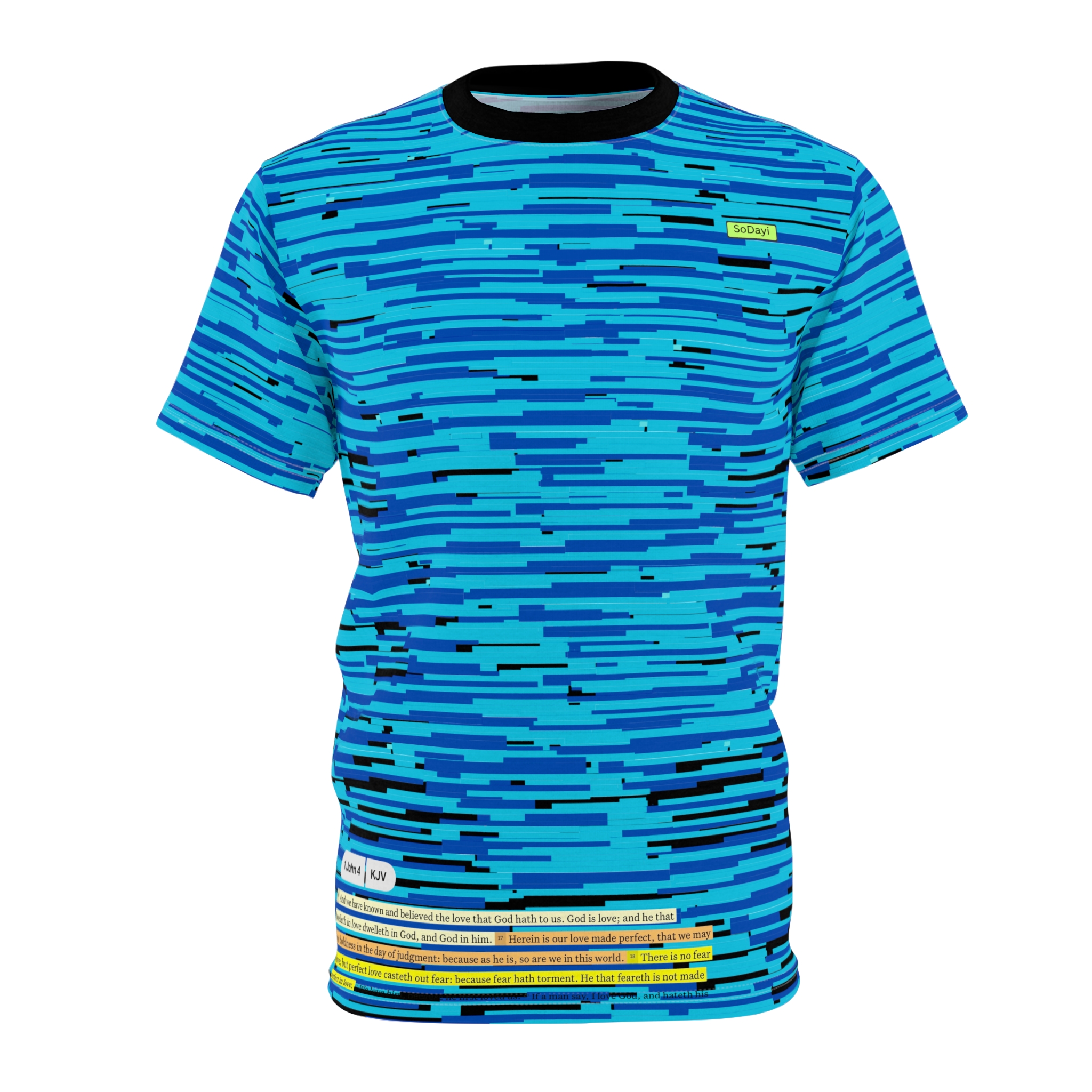 SoDayi, Blue Pixel Wave T-shirt