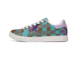 Héron Pantin, Teal & Brown Women's Shoes