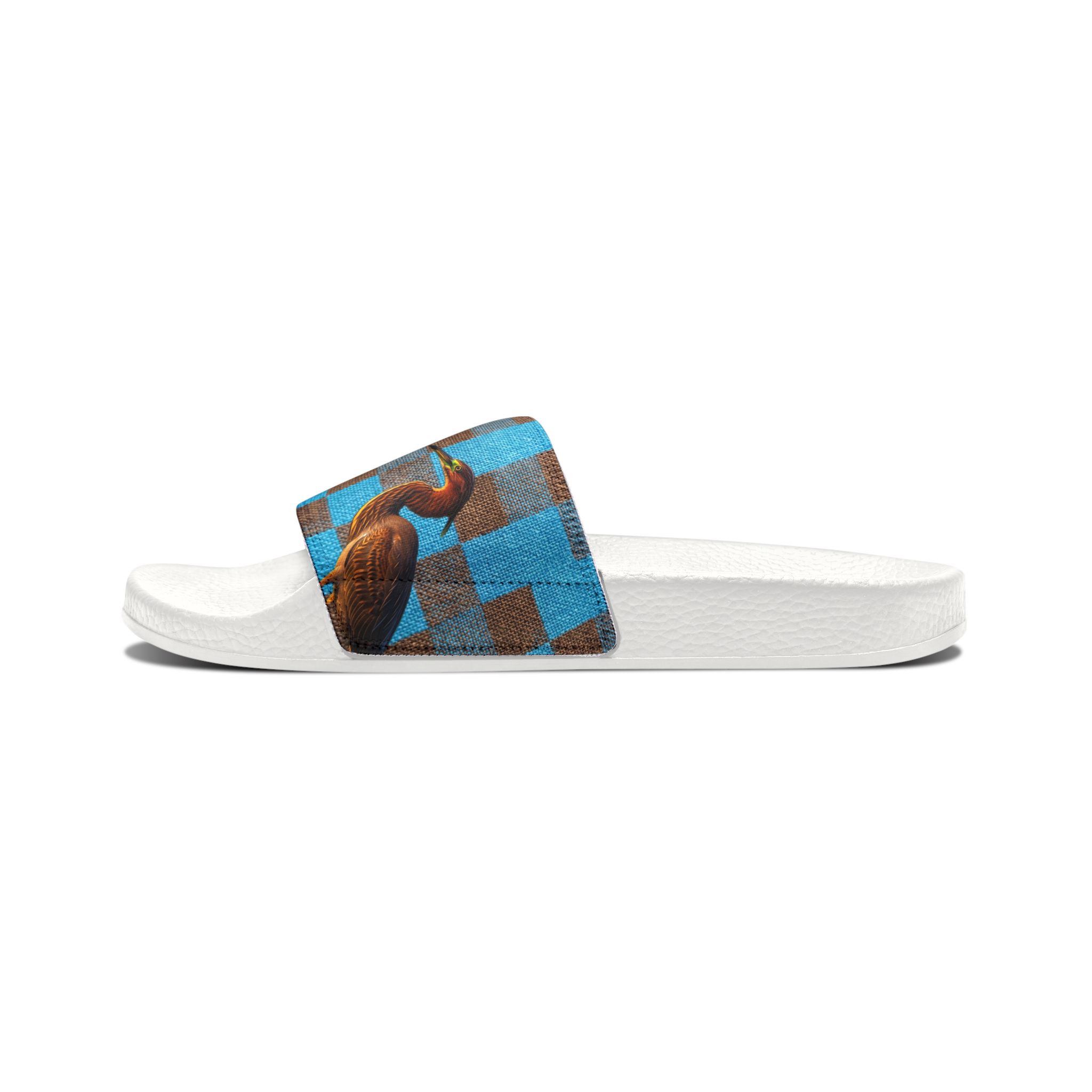 Héron Pantin, Men's Checkered Slide Sandals - Image 4