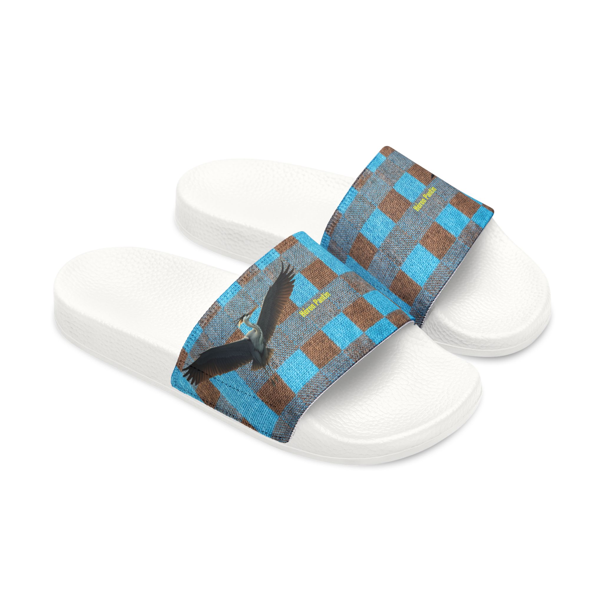 Héron Pantin, Men's Checkered Slide Sandals - Image 5