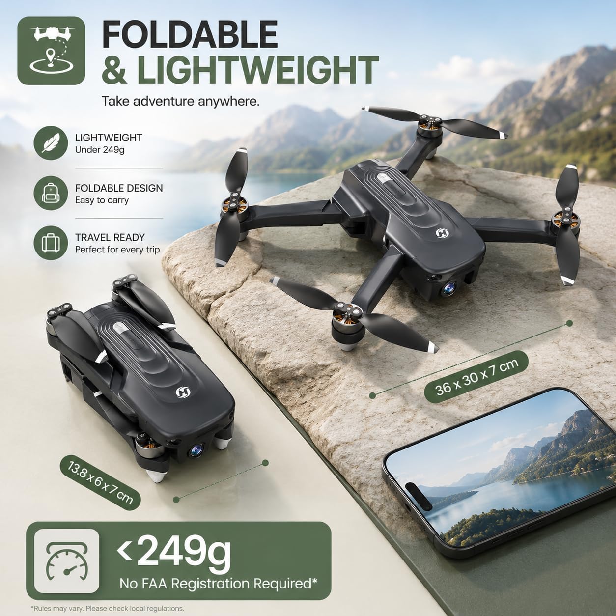 Holy Stone HS175D GPS Drone with 4K Camera for Adults - Image 9