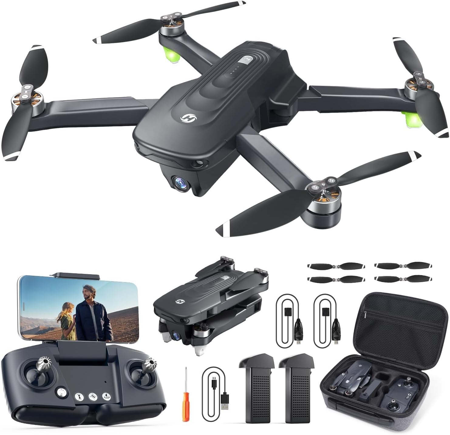 Holy Stone HS175D GPS Drone with 4K Camera for Adults