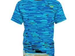 SoDayi, Blue Pixel Wave T-shirt