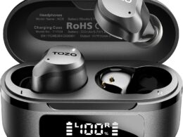 TOZO NC9 Hybrid Active Noise Cancelling Wireless Earbuds (IPX8 Waterproof certified)