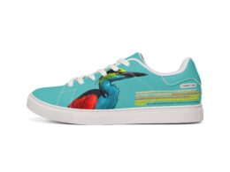 Héron Pantin, Low-Top Leather Sneakers