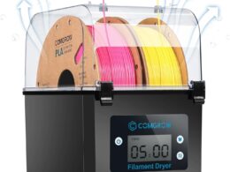 Comgrow 3D Printer Filament Dryer Box, Comgrow 3D Filament Storages, Keeping Filaments Dry During 3D Printing, Compatible with 1.75mm/2.85mm PLA ABS Material, Filament Dehydrator, Spool Holder