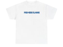 Premiere Classe Tee — Minimal Logo Front & Island Aerial Back Cotton T-Shirt